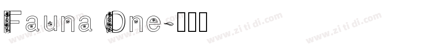 Fauna One字体转换